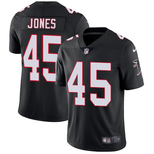 Nike Falcons #45 Deion Jones Black Alternate Men's Stitched NFL Vapor Untouchable Limited Jersey - Click Image to Close